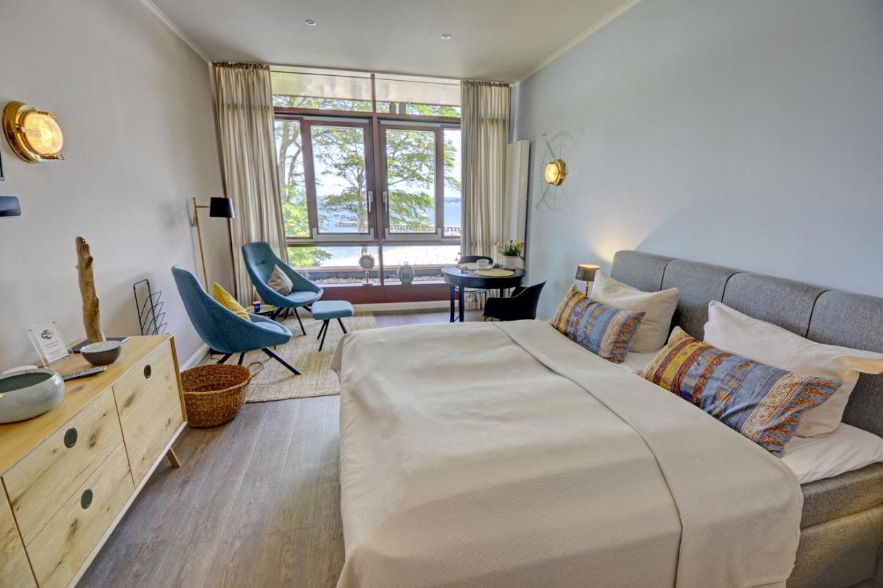 Fewo1846 Intermar - Marina Del Rey - Elegantes Studioapartment Mit Meerblick Und Eigenem Strandkorb Gluecksburg Exterior photo