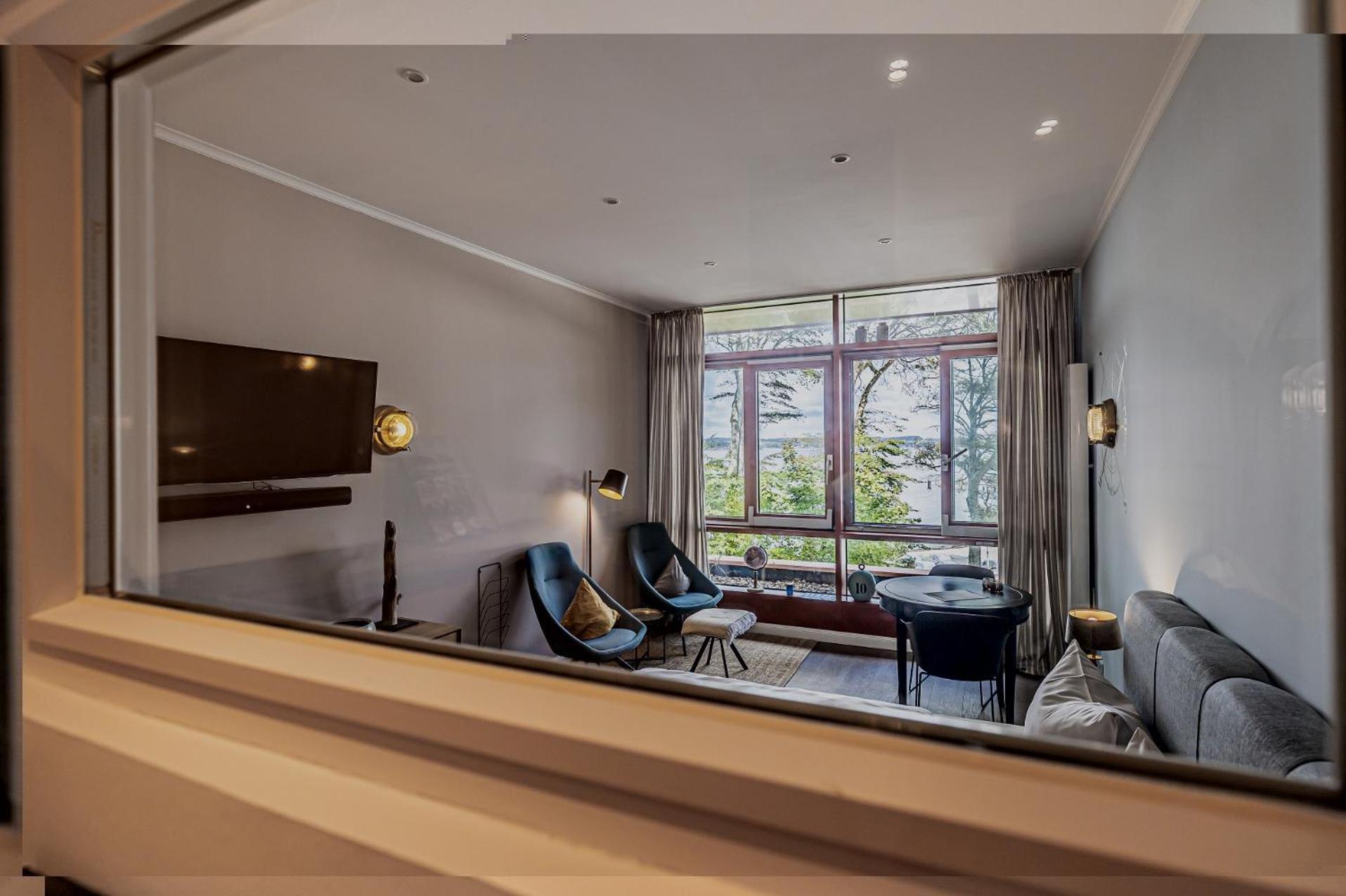 Fewo1846 Intermar - Marina Del Rey - Elegantes Studioapartment Mit Meerblick Und Eigenem Strandkorb Gluecksburg Exterior photo